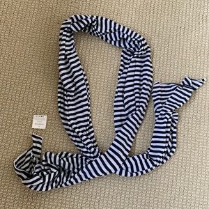 NWT!! Black and White Striped Scarf